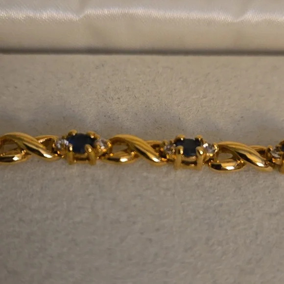 Kay Jewelers Sapphire And Diamond Accent Bracelet